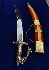 TRADITIONAL INDIAN RAJPUTI SWORD,STAINLESS STEEL BLADE WITH PERSONALISED CARVING picture