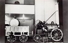 RPPC Stephensons Engine Rocket Train Railroad Locomotive Photo Vtg Postcard D15 picture