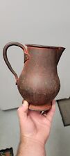 Scarce Rare Primitive Antique Early American Cast Iron Pouring Pitcher Colonial picture