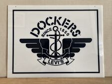 21 X 16 Dockers Levi's Store Display Advertisement Sign Single Sided picture