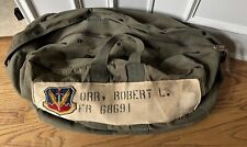 Vintage Military Army Air Force Aviator Bag, Tactical Air Command Patch picture