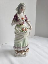 Enesco Vintage Lady Figurine Porcelain Hand painted # E picture