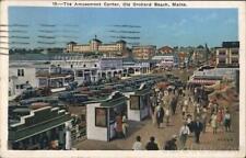 1937 Old Orchard Beach,ME The Amusement Center York County Maine Postcard picture