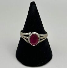 Vintage Original ruby stone old solid silver Stunning Wonderful Ring picture