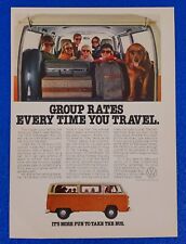 1978 VOLKSWAGEN BUS ORIGINAL COLOR PRINT AD 