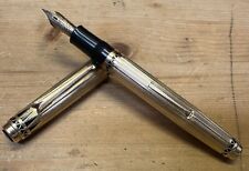 WAHL EVERSHARP CORONET Gold Filled 14k Nib Lever Fill Black Accent Fountain Pen picture