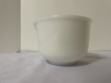 Vintage Glasbake 18 White Milk Glass Mixing Bowl Made for Sunbeam Mixers 9 7/8