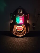 Vintage Schaefer Beer Lighted Sign Nautical Green/Red Light Works Man Cave Bar picture