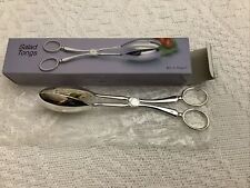 Salad Tongs Vtge Oneida Wm. A Rogers 10” Silverplate 1988, New In box  picture