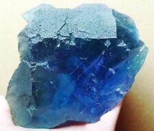 Rare Larger Particles Blue/Green Cube Fluorite Crystal Mineral Specimen picture