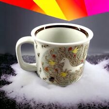 Vintage Otagiri Hand Crafted Ceramic Unicorn Coffee Tea Mug Japan As Is - Chip picture