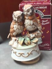 Vintage Hand Made Hand Painted Musical Wind- Up Porcelain Bisque All Org. Evryth picture