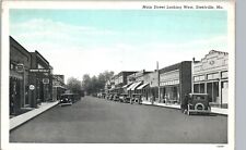 DOWNTOWN MAIN STREET WEST steelville mo original antique postcard missouri picture