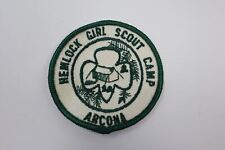Vintage Hemlock Girl Scout Camp Girls Scouts Arcona Patch picture