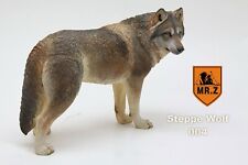 Exquisite Steppe wolf Hand Painted Resin Figurine Statue 1:6 simulation model picture