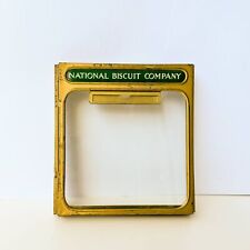 1920s Rare Nabisco Cracker Grocery Store Glass Metal Top National Biscuit Compa picture