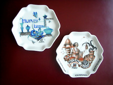 Langenthal Swiss Porcelain,  2 Ashtrays/Coasters/Decorative Items Hurni Luzern picture