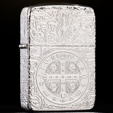 Zippo lighter 1941 Silver Plating X 3T/ Constantine Movie Carving Free 4 Gifts picture