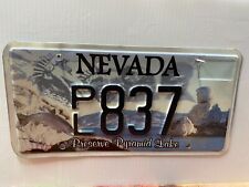 Nevada Pyramid Lake license plate   PL837 picture