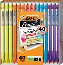 BIC Xtra-Smooth Mechanical Pencils with 40 Count (Pack of 1), Multi-color  picture
