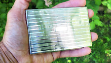 American Mid-Century Modern Oversize Sterling Silver Smokes Case 4.2 ozt picture