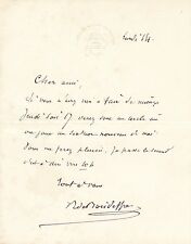 composer René de Boisdeffre composer autograph letter Charles Malherbe picture