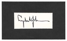 USA President Lyndon B. Johnson Signed Adhered Cut Display JSA LOA #36 Autograph picture