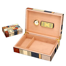 Big Box Cedar Wood Cigar Humidor Box Case Classical Luxury Hygrometer Humidifier picture