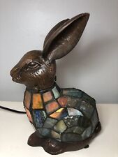 Tiffany style stained glass bunny night light Table Top lamp picture