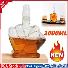 1000ml Middle Finger Wine Liquor Whiskey Scotch Glass Decanter Funny Bar Decor picture