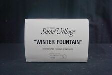 DEPT 56 - SNOW VILLAGE -WINTER FOUNTAIN -Angel/Dolphin ACCESSORY #5409-7 RETIRED picture