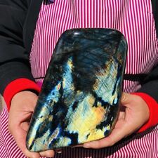 5.5LB Natural Labradorite Blue Quartz Crystal Polished Healing Sample 569 picture