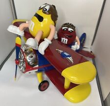 M&M's Barnstorming Plane Bi Plane Red and Yellow M&M's Candy Dispenser  picture