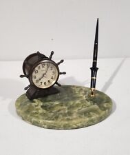 Antique Waterbury Clock Marble Mantle Sheaffer Fountain Pen Made In Usa  picture
