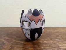 Tohono O’odham Vintage “ANGEA” Family Friendship Vase Hand Painted 2.5” Pottery picture