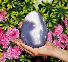 Large 150MM Natural Blue Lace Agate Fragmented Membrane Agate Metaphysical Egg picture