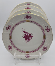 Herend Chinese Bouquet Raspberry Dinner Plates ca. 10