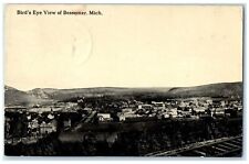 1913 Bird's Eye View Exterior View Building Bessemer Michigan Vintage Postcard picture