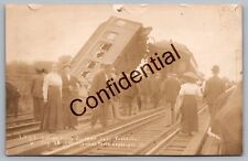 Real Photo Lehigh Valley RR Disaster Near Rochester NY New York RP RPPC H239 picture