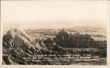 RPPC Interior,SD Vampire Peak in Cedar Pass,Badlands Jackson County Postcard picture