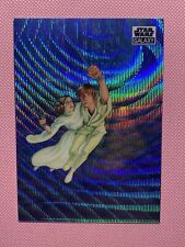 2021 TOPPS STAR WARS GALAXY CHROME #28 LEAP OF FAITH WAVE REFRACTOR #/99 picture