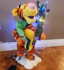 Disney Animated Christmas Telco 1996 Pooh Tigger WORKS picture