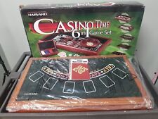 VTG Harvard 6-1 Casino Games Set BlackJack Craps Roulette Baccarat Poker Table^ picture