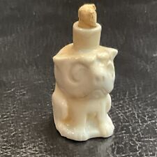 Miniature Figural Dog Perfume Bottle Porcelain Miniature Germany Cork Stopper picture