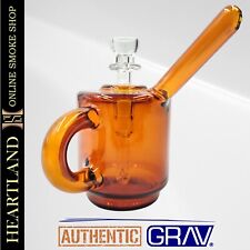 GRAV Coffee Cup Pocket Bubbler Bong Tobacco Smoking Bowl Hand Pipe AMBER picture