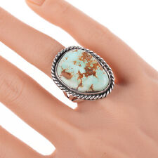 sz7.5 Vintage Navajo silver and turquoise ring picture
