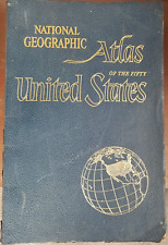 VTG Huge National Geographic Atlas of the Fifty United States 1960 picture