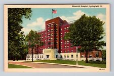 Springfield IL-Illinois, Memorial Hospital, Antique Souvenir Vintage Postcard picture