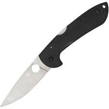 Spyderco Siren Folding Knife Black G10 Handle  LC 200 N Plain Edge Satin C247GP picture