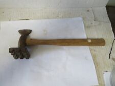 Cast Metal Meat Mallet Tenderizer Double Sided Small Version Vintage picture